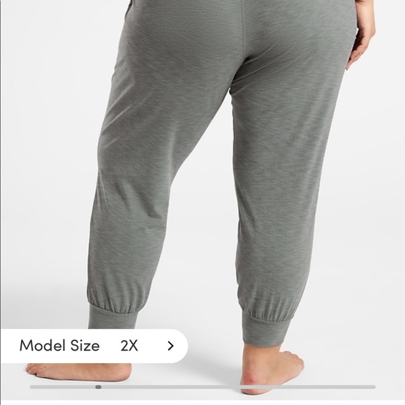 Athleta salutation grey heather joggers - Picture 7 of 8
